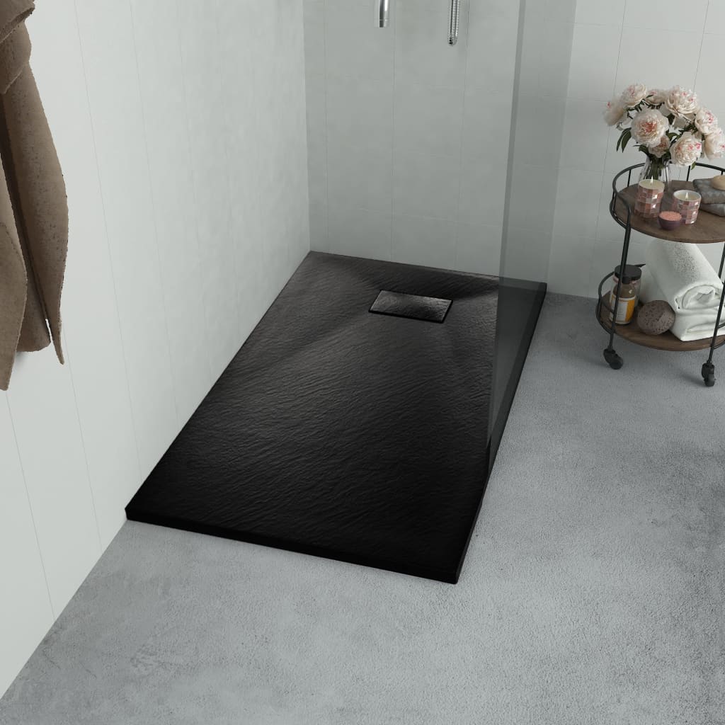 Shower Base Tray SMC Black 120x70 cm- Shower Bases - HomeShopIreland - Home Shop Ireland - Shower Bases - Shower Base Tray SMC Black 120x70 cm
