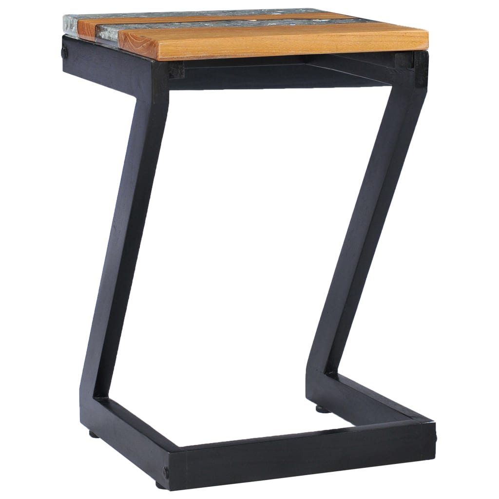 Coffee Table 30x30x50 cm Solid Teak Wood and Polyresin- Coffee Tables - HomeShopIreland - Home Shop Ireland - Coffee Tables - Coffee Table 30x30x50 cm Solid Teak Wood and Polyresin