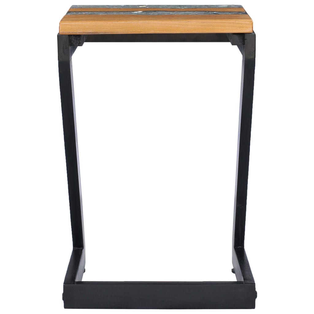 Coffee Table 30x30x50 cm Solid Teak Wood and Polyresin- Coffee Tables - HomeShopIreland - Home Shop Ireland - Coffee Tables - Coffee Table 30x30x50 cm Solid Teak Wood and Polyresin