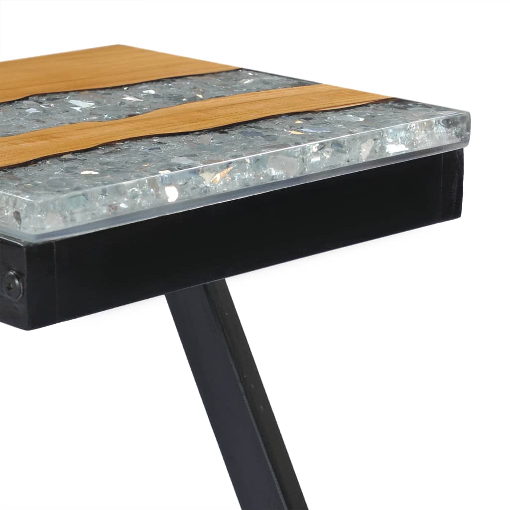 Coffee Table 30x30x50 cm Solid Teak Wood and Polyresin- Coffee Tables - HomeShopIreland - Home Shop Ireland - Coffee Tables - Coffee Table 30x30x50 cm Solid Teak Wood and Polyresin