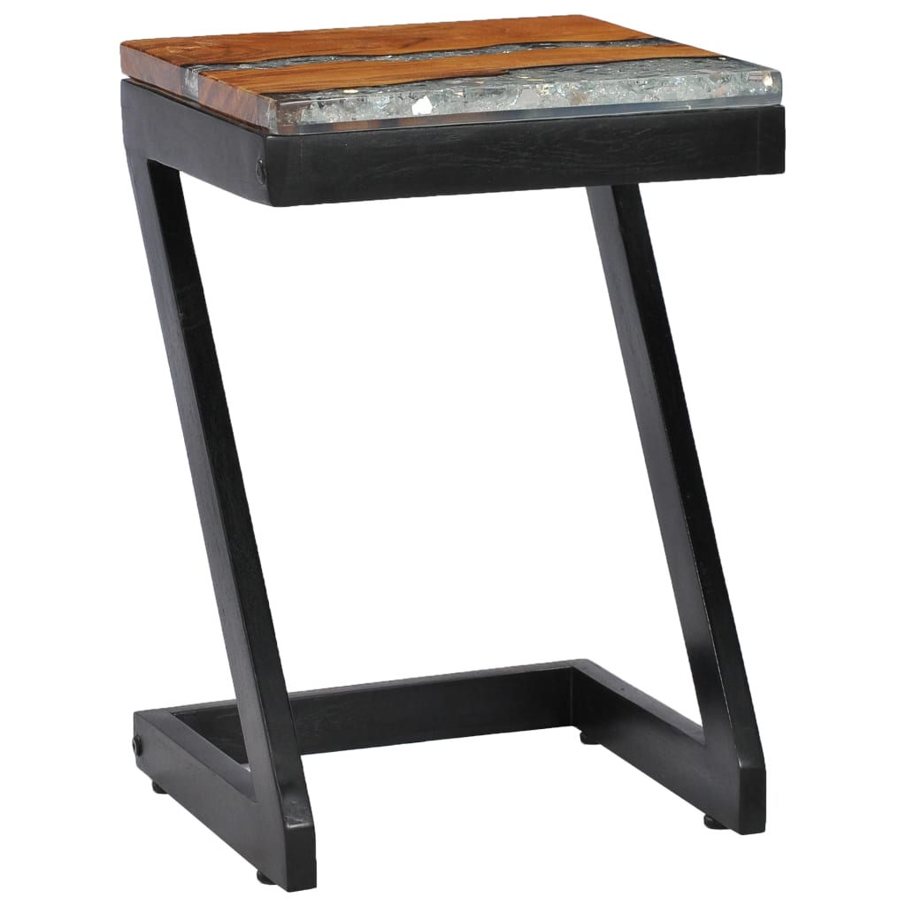 Coffee Table 30x30x50 cm Solid Teak Wood and Polyresin- Coffee Tables - HomeShopIreland - Home Shop Ireland - Coffee Tables - Coffee Table 30x30x50 cm Solid Teak Wood and Polyresin