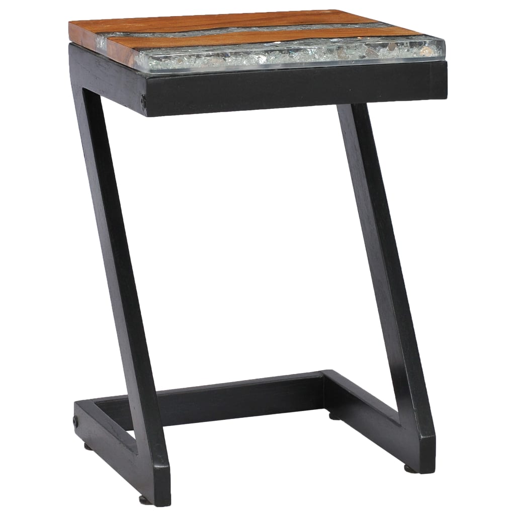 Coffee Table 30x30x50 cm Solid Teak Wood and Polyresin- Coffee Tables - HomeShopIreland - Home Shop Ireland - Coffee Tables - Coffee Table 30x30x50 cm Solid Teak Wood and Polyresin