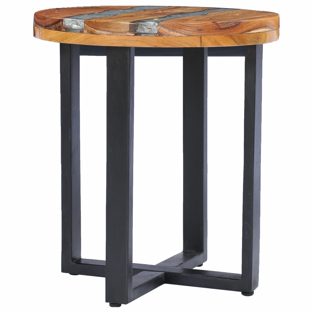 Coffee Table 40x45 cm Solid Teak Wood and Polyresin- Coffee Tables - HomeShopIreland - Home Shop Ireland - Coffee Tables - Coffee Table 40x45 cm Solid Teak Wood and Polyresin