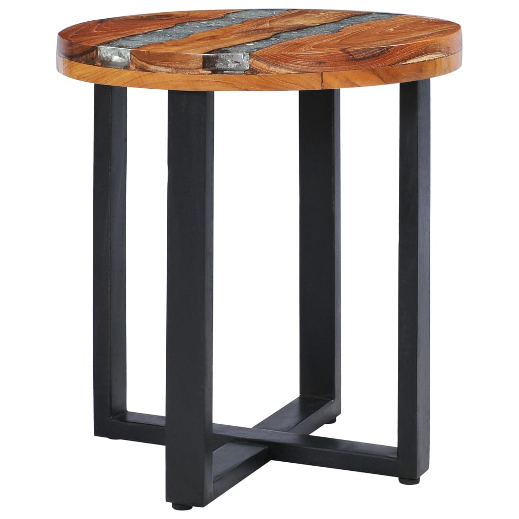 Coffee Table 40x45 cm Solid Teak Wood and Polyresin- Coffee Tables - HomeShopIreland - Home Shop Ireland - Coffee Tables - Coffee Table 40x45 cm Solid Teak Wood and Polyresin
