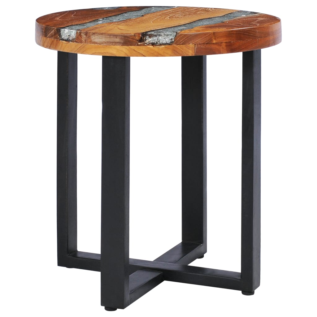 Coffee Table 40x45 cm Solid Teak Wood and Polyresin- Coffee Tables - HomeShopIreland - Home Shop Ireland - Coffee Tables - Coffee Table 40x45 cm Solid Teak Wood and Polyresin