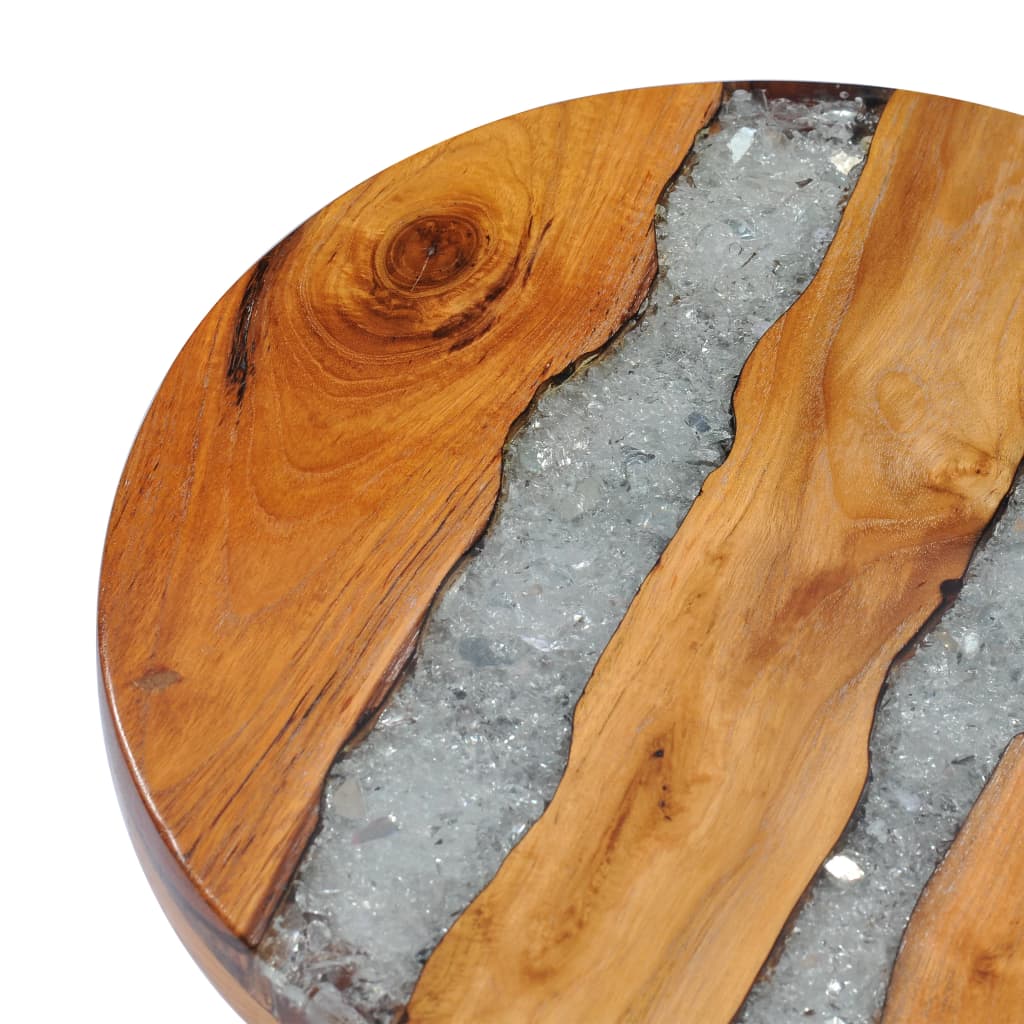 Coffee Table 40x45 cm Solid Teak Wood and Polyresin- Coffee Tables - HomeShopIreland - Home Shop Ireland - Coffee Tables - Coffee Table 40x45 cm Solid Teak Wood and Polyresin