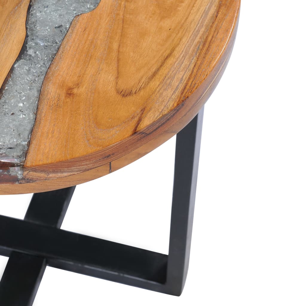 Coffee Table 40x45 cm Solid Teak Wood and Polyresin- Coffee Tables - HomeShopIreland - Home Shop Ireland - Coffee Tables - Coffee Table 40x45 cm Solid Teak Wood and Polyresin