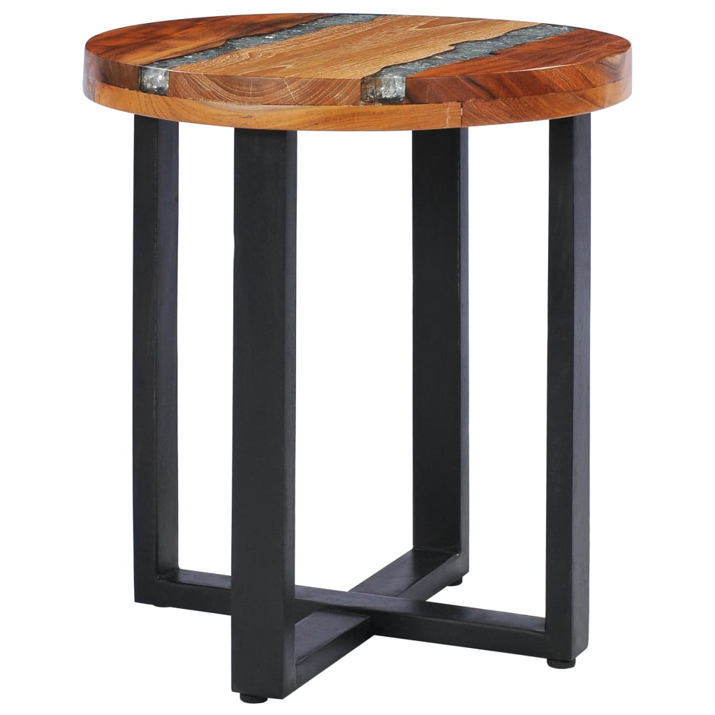 Coffee Table 40x45 cm Solid Teak Wood and Polyresin- Coffee Tables - HomeShopIreland - Home Shop Ireland - Coffee Tables - Coffee Table 40x45 cm Solid Teak Wood and Polyresin