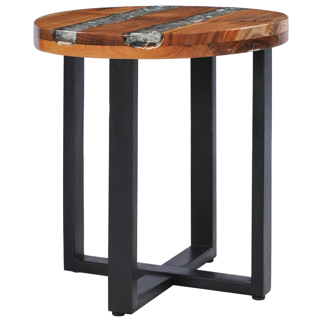 Coffee Table 40x45 cm Solid Teak Wood and Polyresin- Coffee Tables - HomeShopIreland - Home Shop Ireland - Coffee Tables - Coffee Table 40x45 cm Solid Teak Wood and Polyresin
