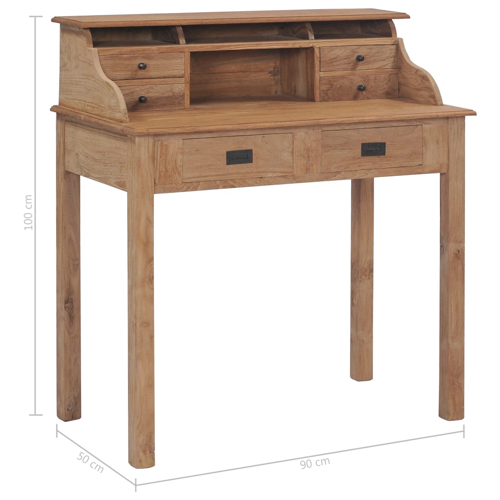 Desk 90x50x100 cm Solid Teak Wood- Desks - HomeShopIreland - Home Shop Ireland - Desks - Desk 90x50x100 cm Solid Teak Wood