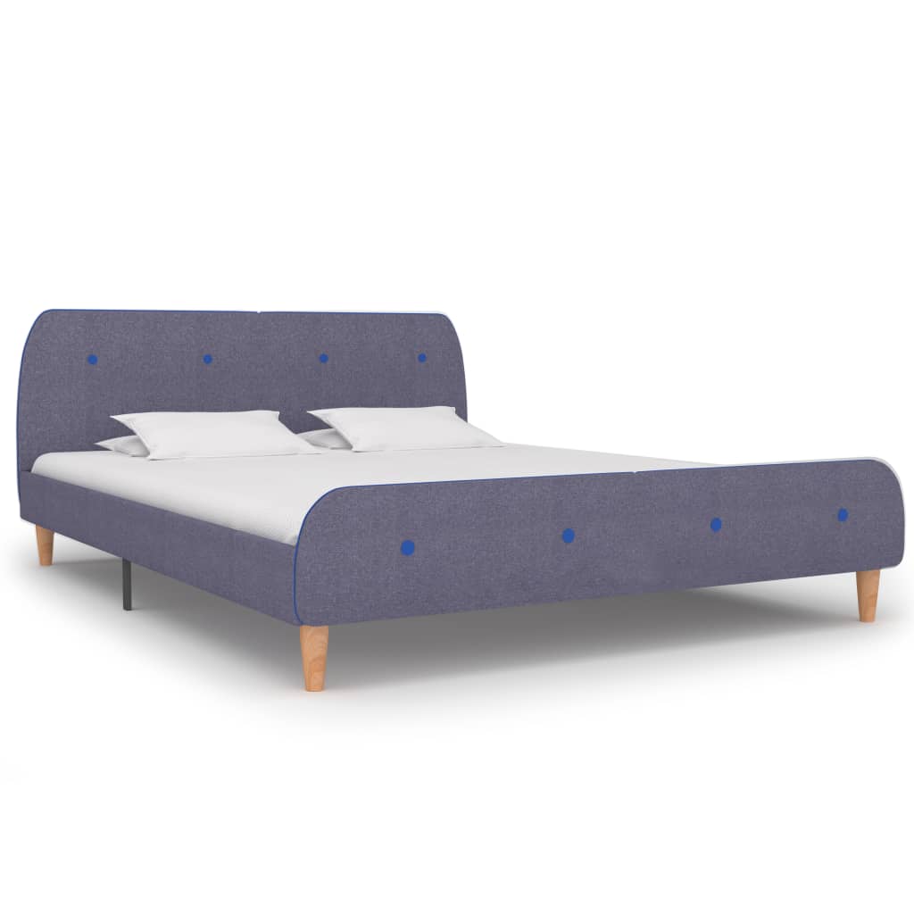 Bed Frame Light Grey Fabric 150x200 cm- Beds & Bed Frames - HomeShopIreland - Home Shop Ireland - Beds & Bed Frames - Bed Frame Light Grey Fabric 150x200 cm
