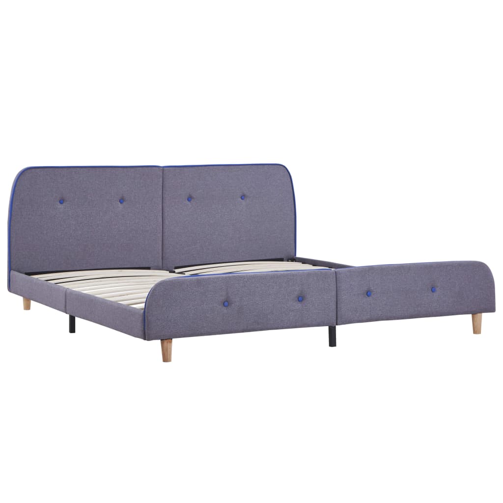 Bed Frame Light Grey Fabric 150x200 cm- Beds & Bed Frames - HomeShopIreland - Home Shop Ireland - Beds & Bed Frames - Bed Frame Light Grey Fabric 150x200 cm