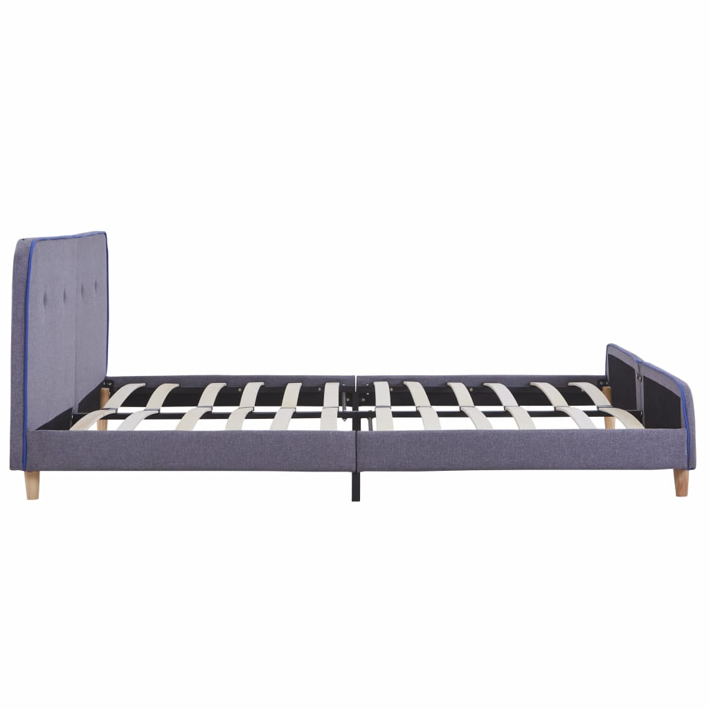 Bed Frame Light Grey Fabric 150x200 cm- Beds & Bed Frames - HomeShopIreland - Home Shop Ireland - Beds & Bed Frames - Bed Frame Light Grey Fabric 150x200 cm