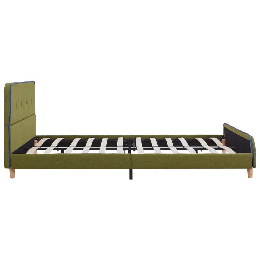 Bed Frame Green Fabric 135x190 cm- Beds & Bed Frames - HomeShopIreland - Home Shop Ireland - Beds & Bed Frames - Bed Frame Green Fabric 135x190 cm