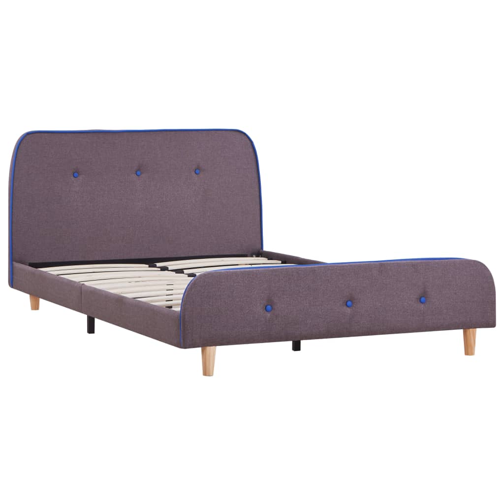 Bed Frame Taupe Fabric 120x190 cm- Beds & Bed Frames - HomeShopIreland - Home Shop Ireland - Beds & Bed Frames - Bed Frame Taupe Fabric 120x190 cm