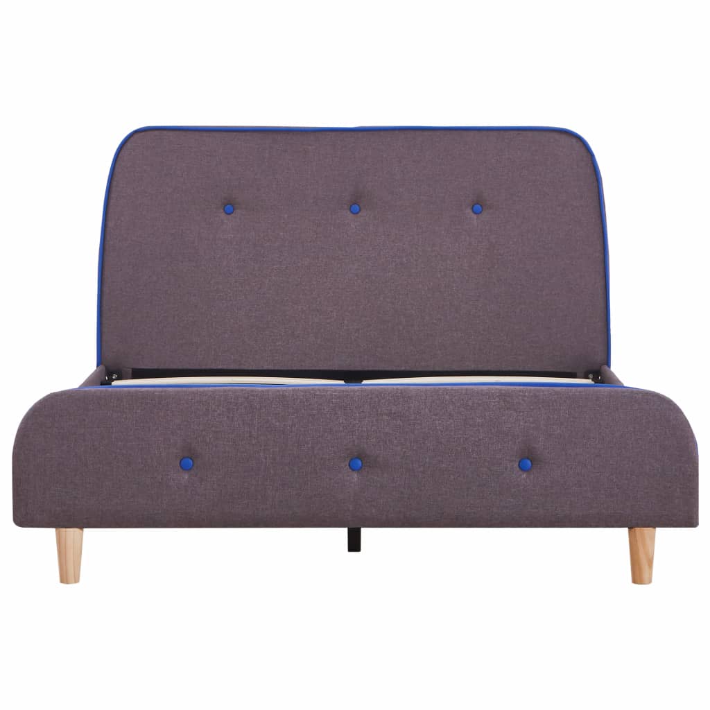 Bed Frame Taupe Fabric 120x190 cm- Beds & Bed Frames - HomeShopIreland - Home Shop Ireland - Beds & Bed Frames - Bed Frame Taupe Fabric 120x190 cm