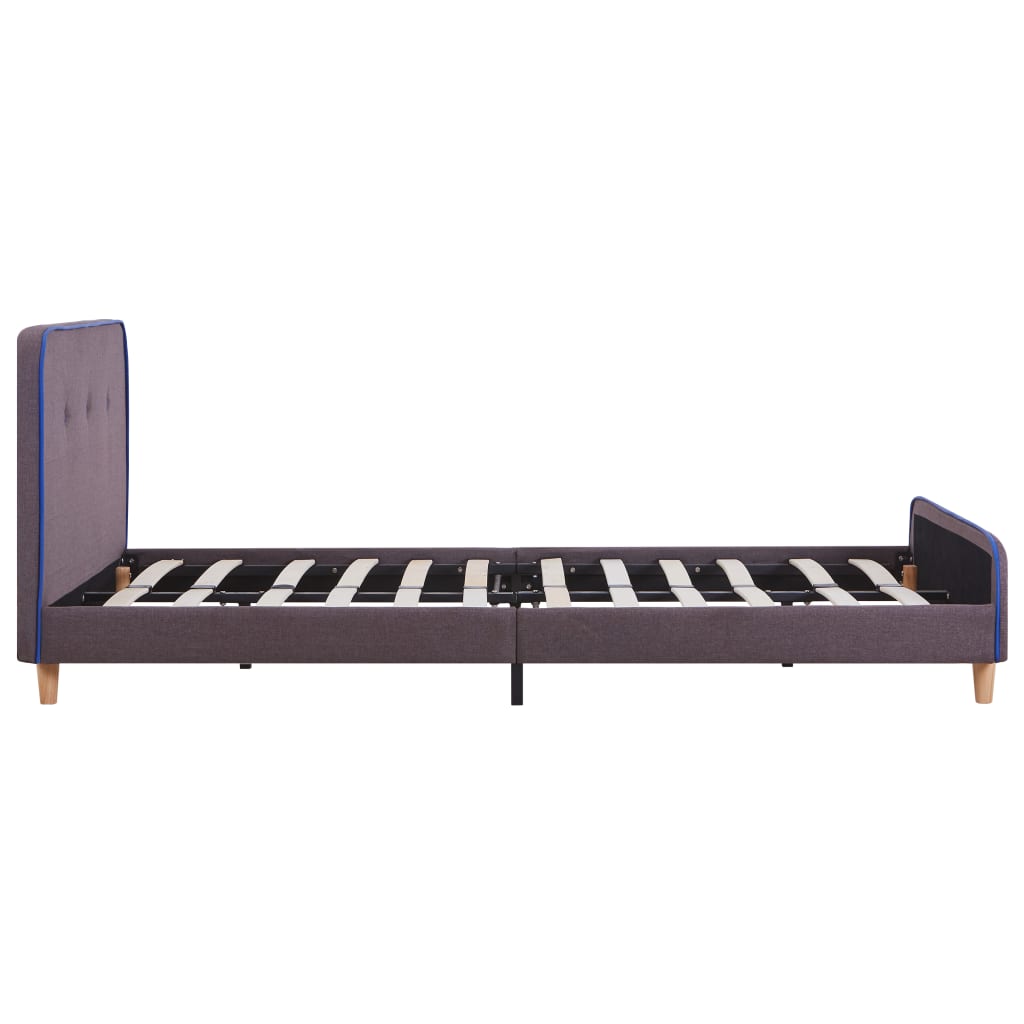 Bed Frame Taupe Fabric 120x190 cm- Beds & Bed Frames - HomeShopIreland - Home Shop Ireland - Beds & Bed Frames - Bed Frame Taupe Fabric 120x190 cm