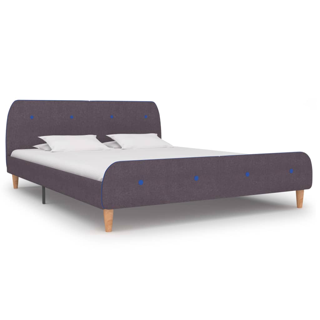 Bed Frame Taupe Fabric 150x200 cm- Beds & Bed Frames - HomeShopIreland - Home Shop Ireland - Beds & Bed Frames - Bed Frame Taupe Fabric 150x200 cm
