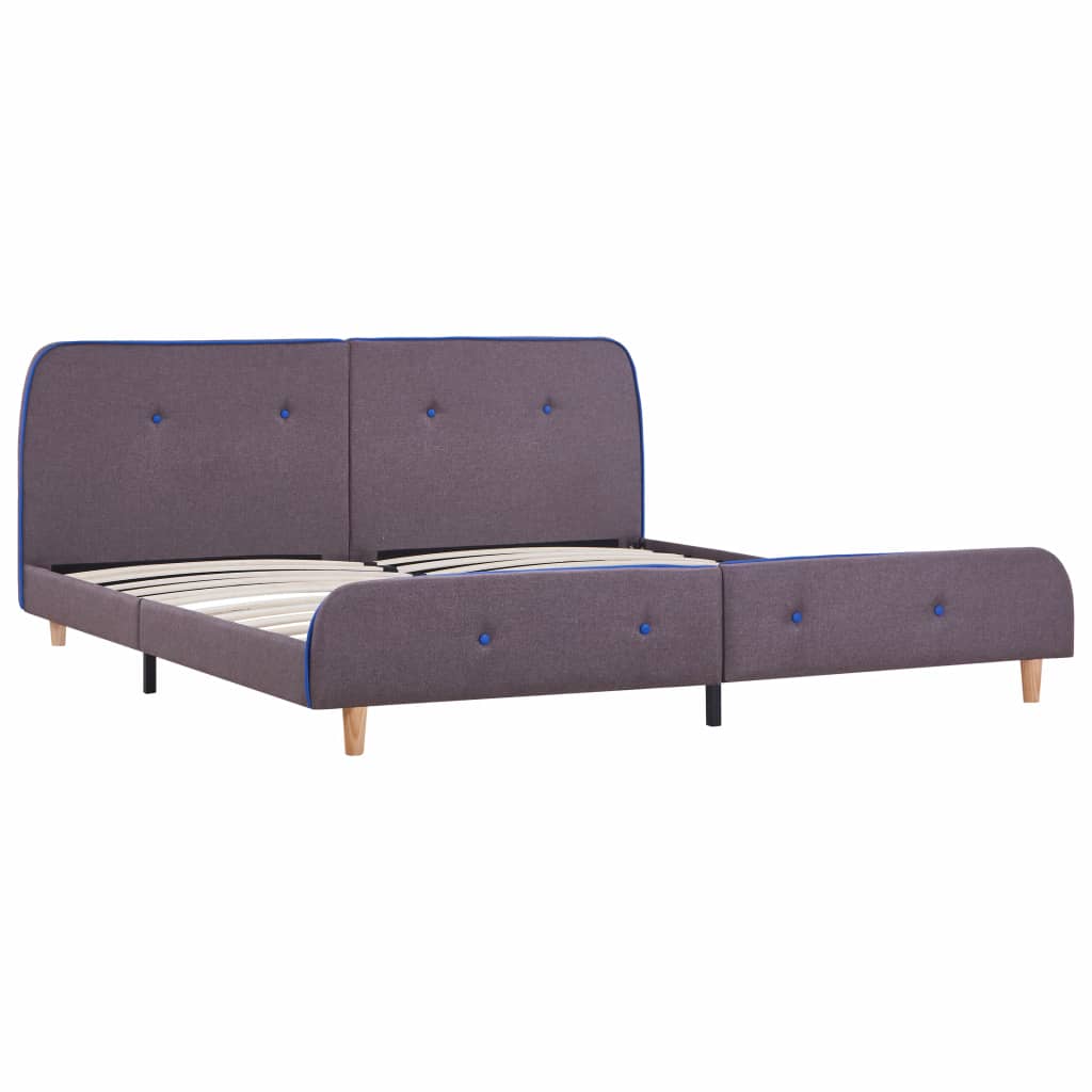 Bed Frame Taupe Fabric 150x200 cm- Beds & Bed Frames - HomeShopIreland - Home Shop Ireland - Beds & Bed Frames - Bed Frame Taupe Fabric 150x200 cm