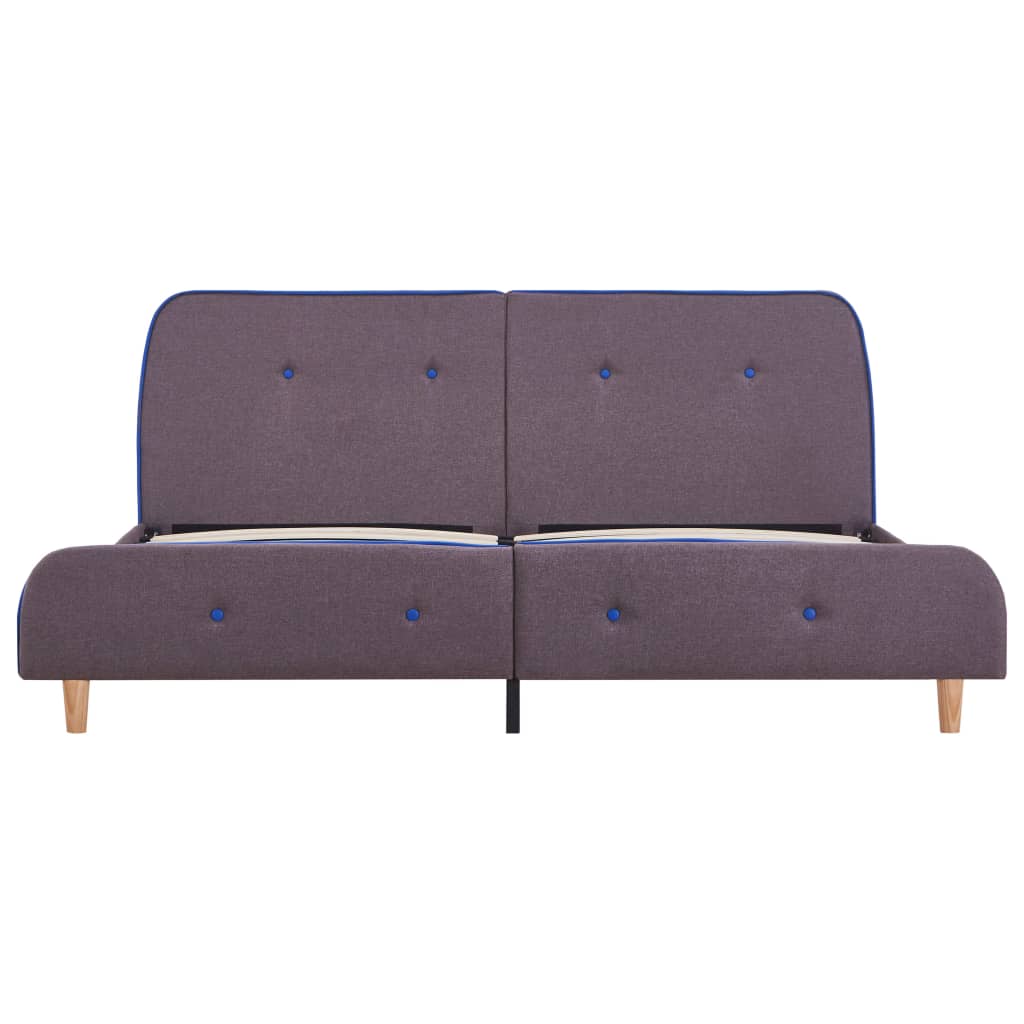 Bed Frame Taupe Fabric 150x200 cm- Beds & Bed Frames - HomeShopIreland - Home Shop Ireland - Beds & Bed Frames - Bed Frame Taupe Fabric 150x200 cm