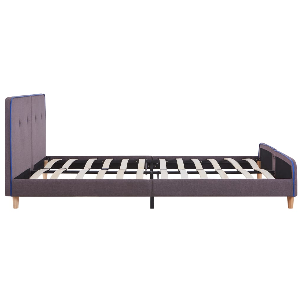 Bed Frame Taupe Fabric 150x200 cm- Beds & Bed Frames - HomeShopIreland - Home Shop Ireland - Beds & Bed Frames - Bed Frame Taupe Fabric 150x200 cm