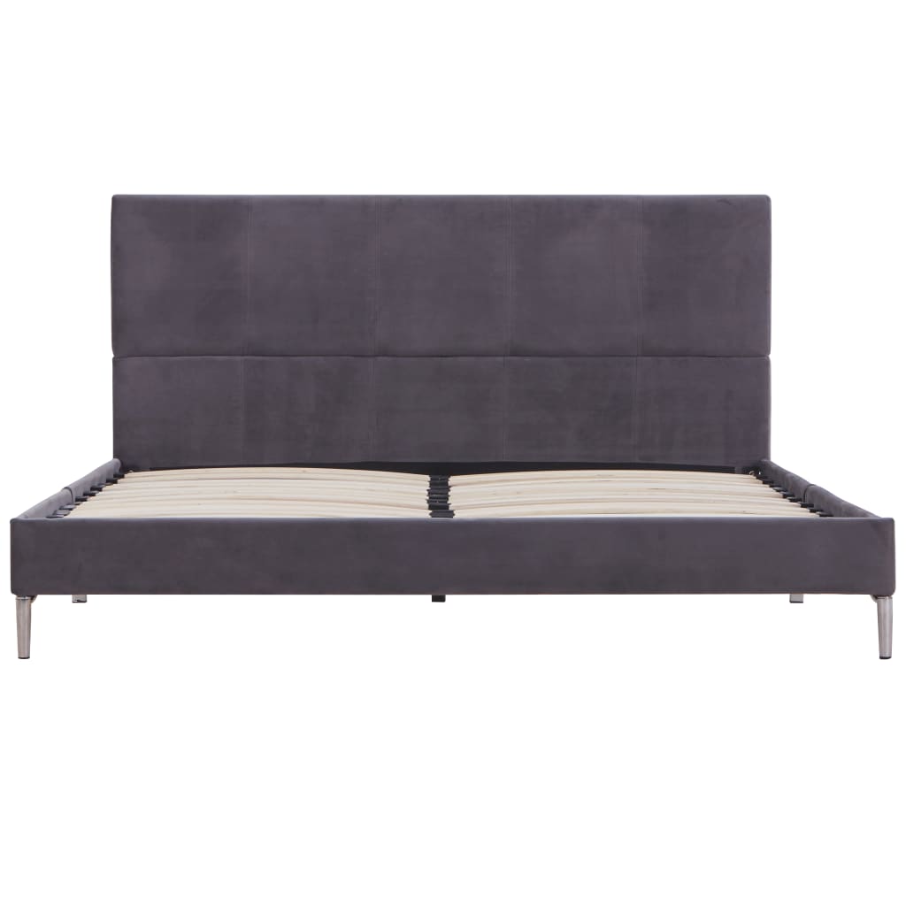 Bed Frame Grey Fabric 135x190 cm- Beds & Bed Frames - HomeShopIreland - Home Shop Ireland - Beds & Bed Frames - Bed Frame Grey Fabric 135x190 cm