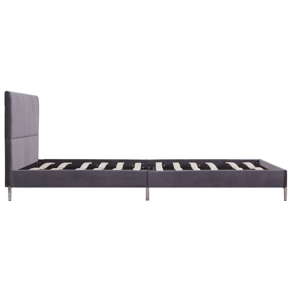 Bed Frame Grey Fabric 135x190 cm- Beds & Bed Frames - HomeShopIreland - Home Shop Ireland - Beds & Bed Frames - Bed Frame Grey Fabric 135x190 cm