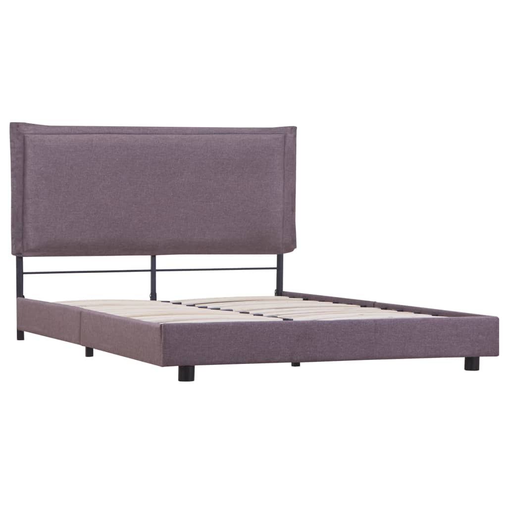 Bed Frame Taupe Fabric 135x190 cm- Beds & Bed Frames - HomeShopIreland - Home Shop Ireland - Beds & Bed Frames - Bed Frame Taupe Fabric 135x190 cm