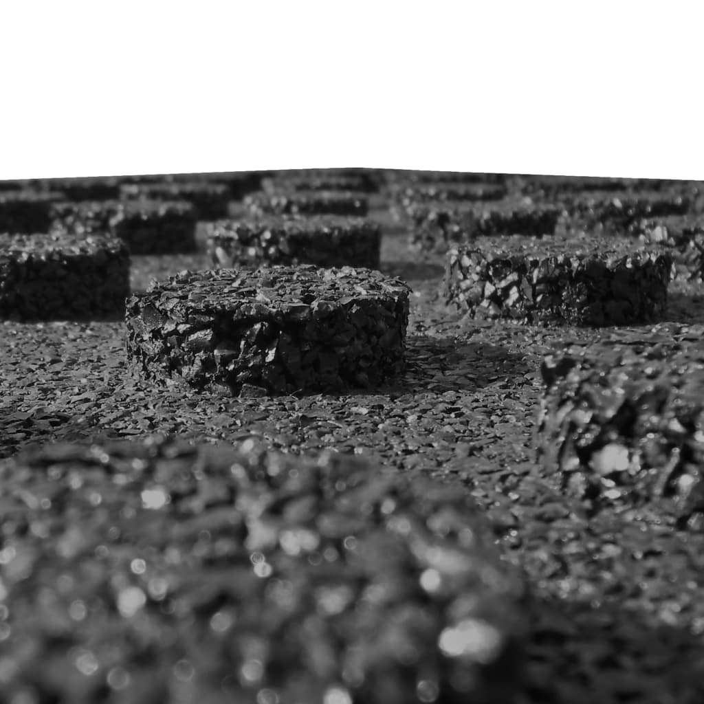Fall Protection Tiles 18 pcs Rubber 50x50x3 cm Black- Flooring & Carpet - HomeShopIreland - Home Shop Ireland - Flooring & Carpet - Fall Protection Tiles 18 pcs Rubber 50x50x3 cm Black