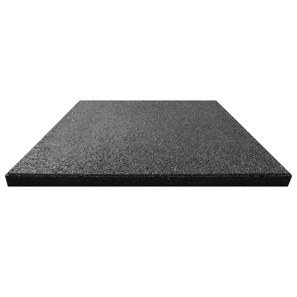Fall Protection Tiles 24 pcs Rubber 50x50x3 cm Black- Flooring & Carpet - HomeShopIreland - Home Shop Ireland - Flooring & Carpet - Fall Protection Tiles 24 pcs Rubber 50x50x3 cm Black