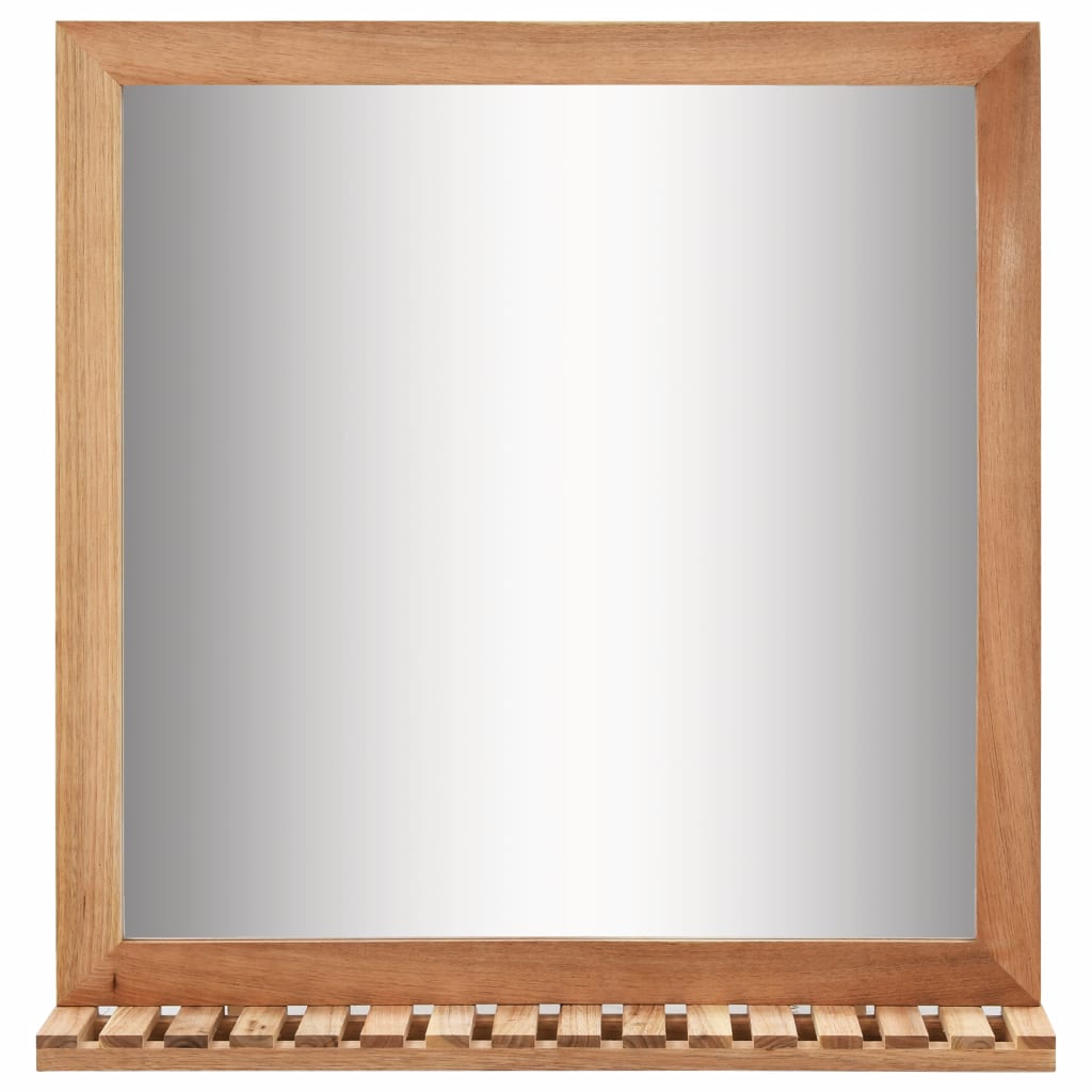 Bathroom Mirror 60x12x62 cm  Solid Walnut Wood- Mirrors - HomeShopIreland - Home Shop Ireland - Mirrors - Bathroom Mirror 60x12x62 cm  Solid Walnut Wood