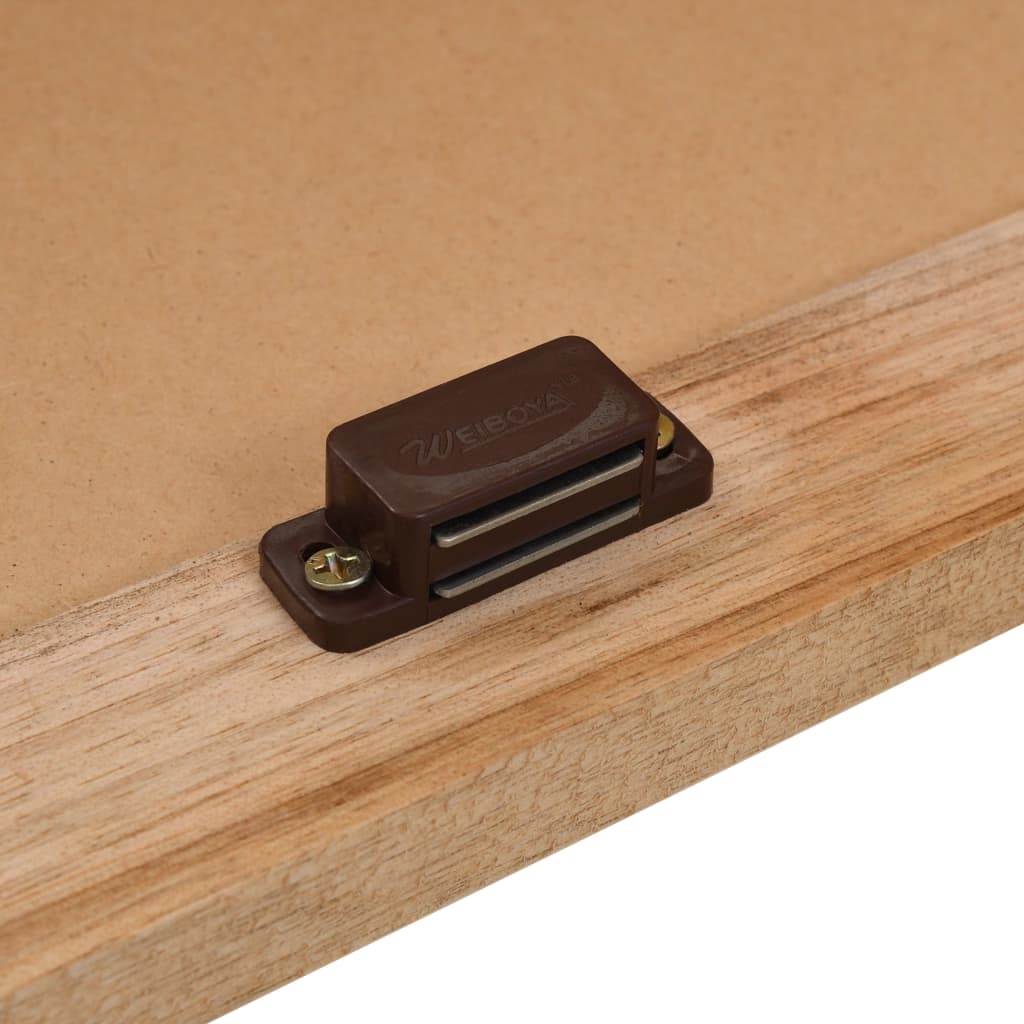 Sink Cabinet with Mirror Solid Walnut Wood- Bathroom Furniture Sets - HomeShopIreland - Home Shop Ireland - Bathroom Furniture Sets - Sink Cabinet with Mirror Solid Walnut Wood