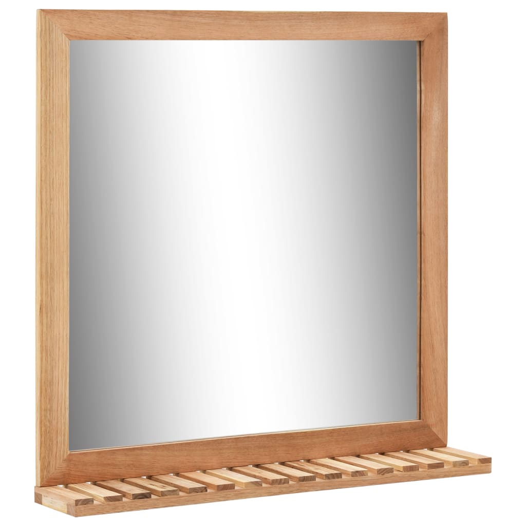 Sink Cabinet with Mirror Solid Walnut Wood- Bathroom Furniture Sets - HomeShopIreland - Home Shop Ireland - Bathroom Furniture Sets - Sink Cabinet with Mirror Solid Walnut Wood