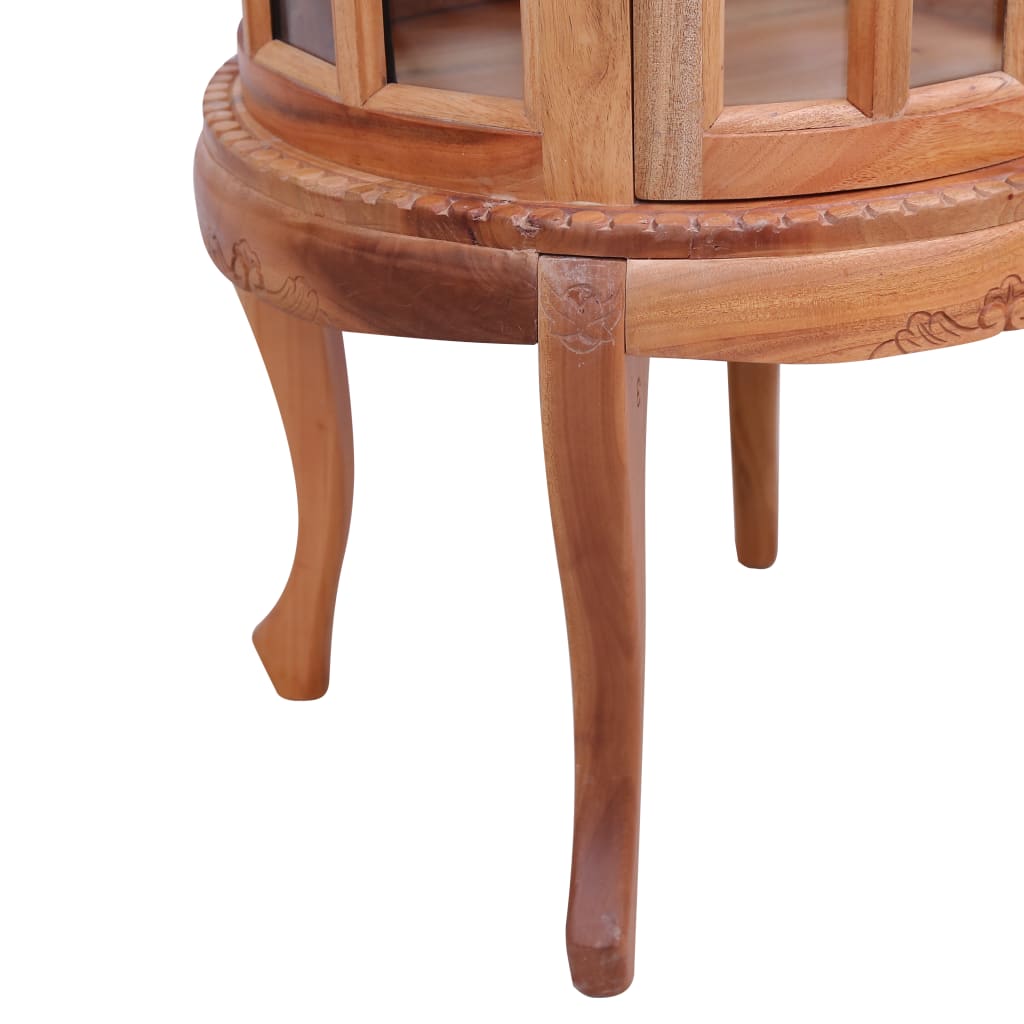 Vitrine Cabinet Natural 50x50x76 cm Solid Mahogany Wood- End Tables - HomeShopIreland - Home Shop Ireland - End Tables - Vitrine Cabinet Natural 50x50x76 cm Solid Mahogany Wood