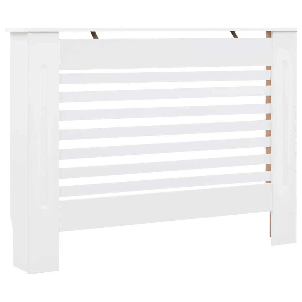 Radiator Cover White 112x19x81.5 cm MDF- Heating Radiator Accessories - HomeShopIreland - Home Shop Ireland - Heating Radiator Accessories - Radiator Cover White 112x19x81.5 cm MDF