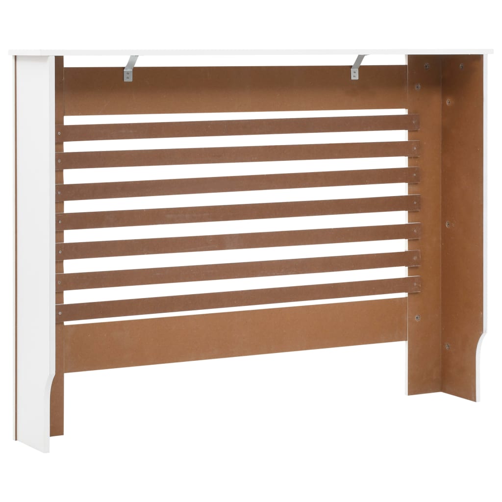 Radiator Cover White 112x19x81.5 cm MDF- Heating Radiator Accessories - HomeShopIreland - Home Shop Ireland - Heating Radiator Accessories - Radiator Cover White 112x19x81.5 cm MDF