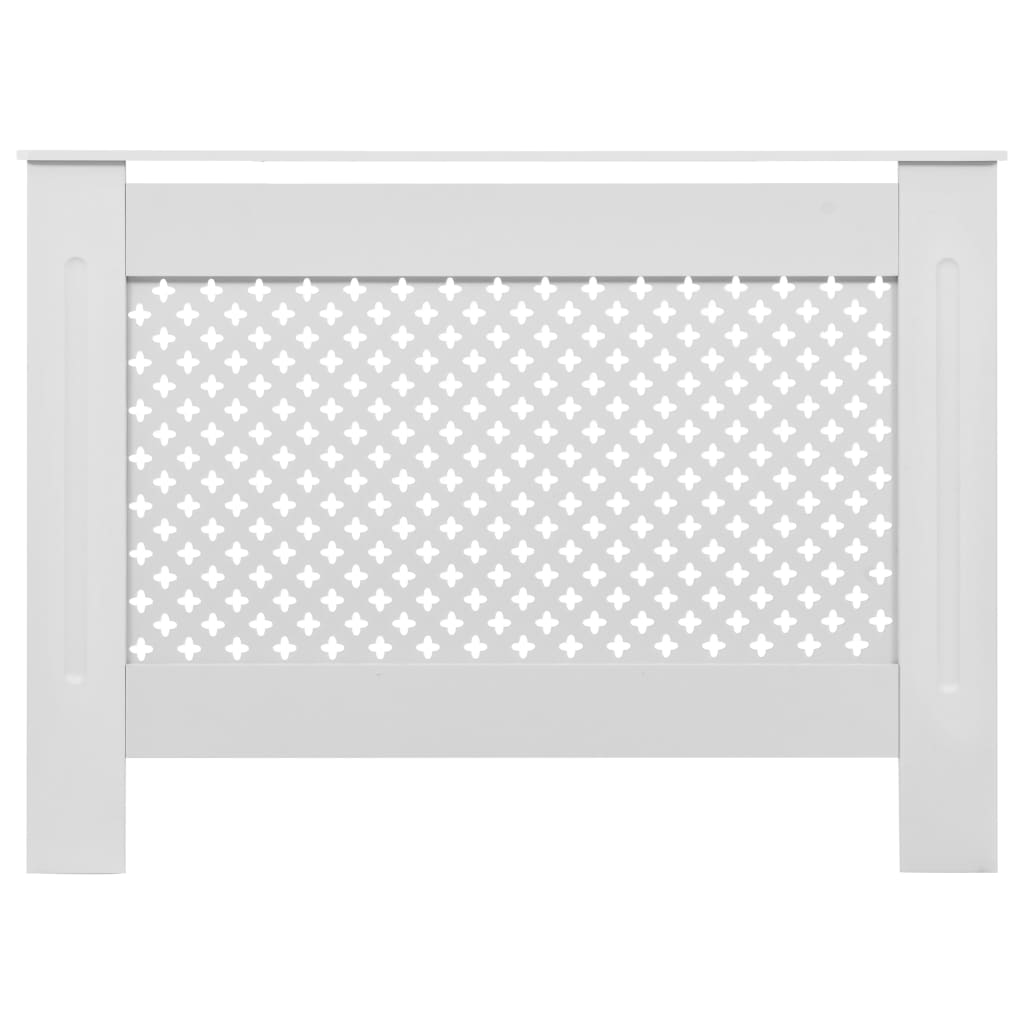 Radiator Cover White 112x19x81.5 cm MDF- Heating Radiator Accessories - HomeShopIreland - Home Shop Ireland - Heating Radiator Accessories - Radiator Cover White 112x19x81.5 cm MDF