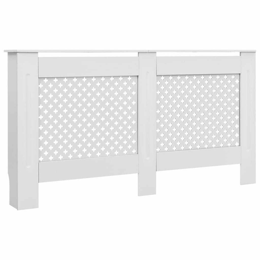 Radiator Cover White 152x19x81.5 cm MDF- Heating Radiator Accessories - HomeShopIreland - Home Shop Ireland - Heating Radiator Accessories - Radiator Cover White 152x19x81.5 cm MDF