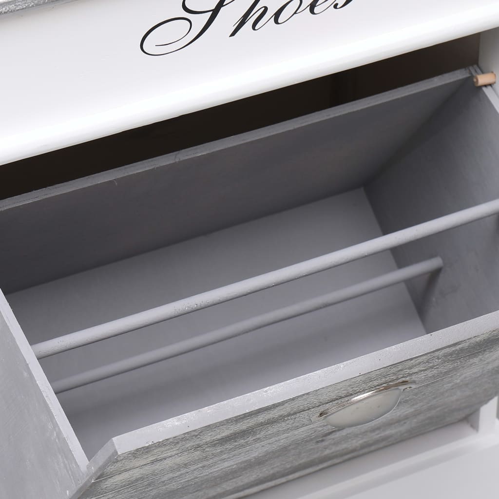 Shoe Cabinet Grey 50x28x58 cm Paulownia Wood- Shoe Racks & Organisers - HomeShopIreland - Home Shop Ireland - Shoe Racks & Organisers - Shoe Cabinet Grey 50x28x58 cm Paulownia Wood