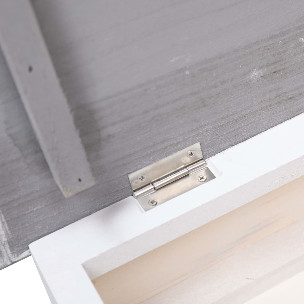 Shoe Cabinet Grey 50x28x58 cm Paulownia Wood- Shoe Racks & Organisers - HomeShopIreland - Home Shop Ireland - Shoe Racks & Organisers - Shoe Cabinet Grey 50x28x58 cm Paulownia Wood