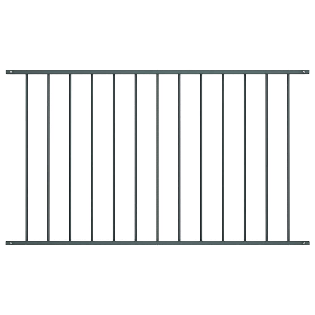 Fence Panel Powder-coated Steel 1.7x1.25 m Anthracite- Fence Panels - HomeShopIreland - Home Shop Ireland - Fence Panels - Fence Panel Powder-coated Steel 1.7x1.25 m Anthracite