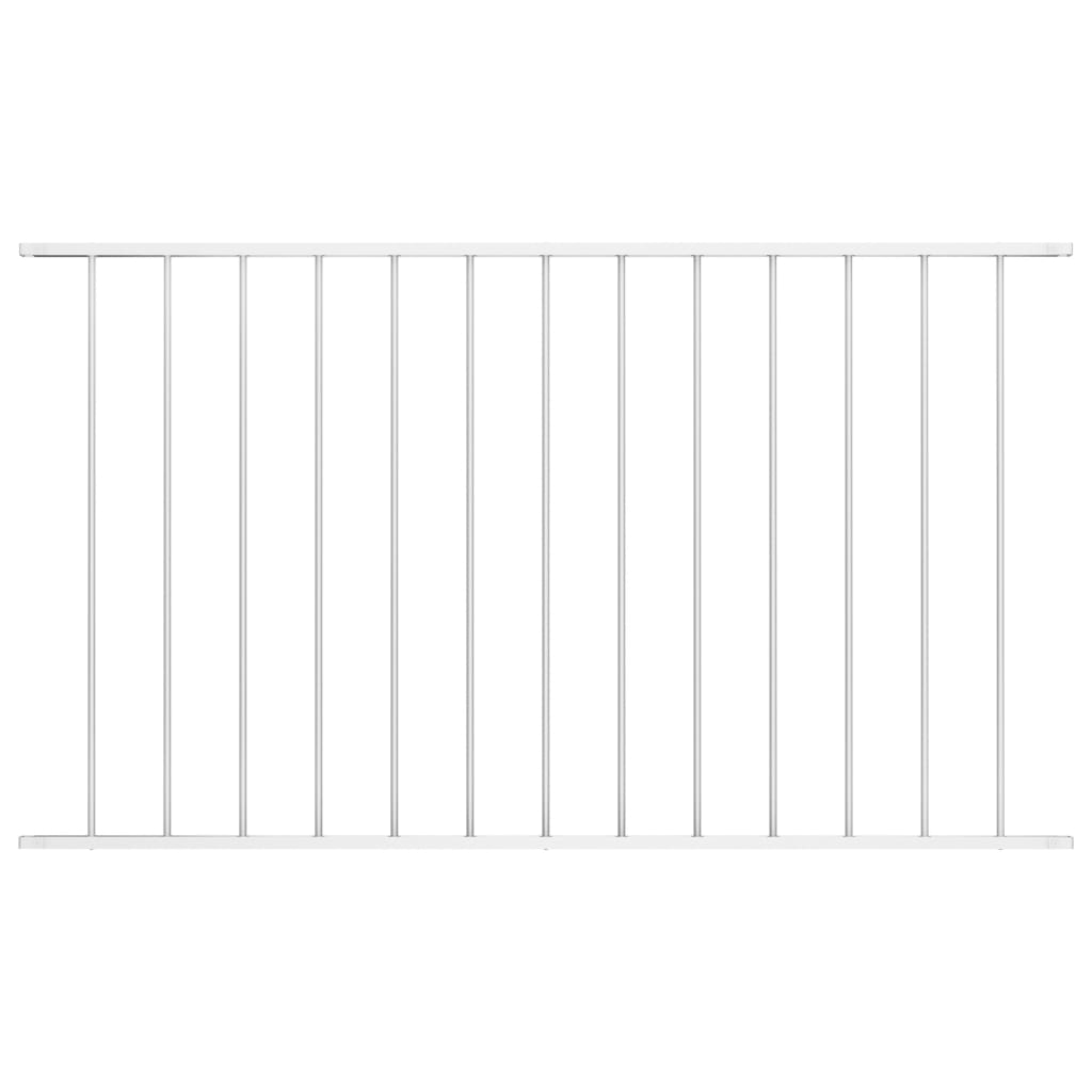 Fence Panel Powder-coated Steel 1.7x0.75 m White- Fence Panels - HomeShopIreland - Home Shop Ireland - Fence Panels - Fence Panel Powder-coated Steel 1.7x0.75 m White