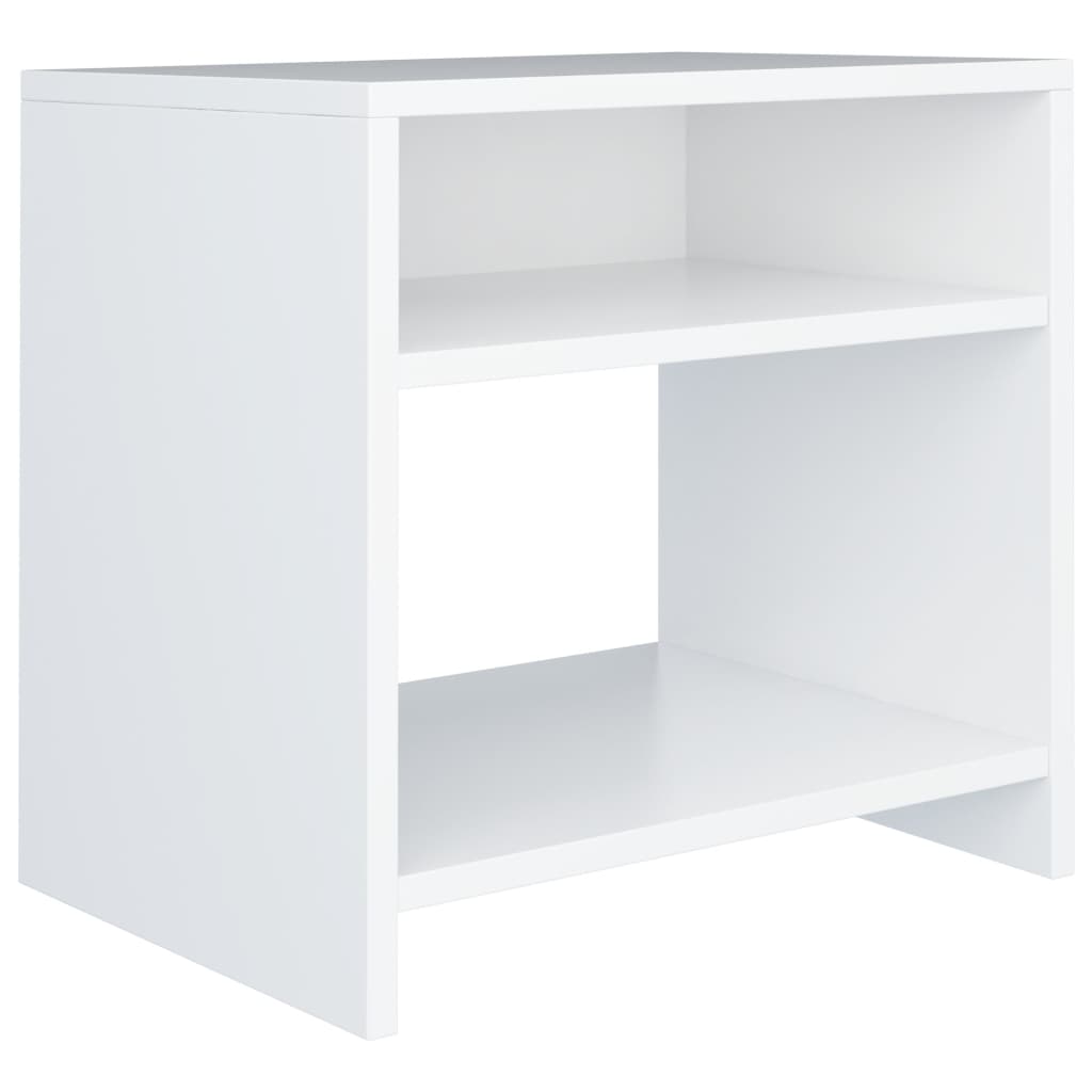 Bedside Cabinet White 40x30x40 cm Chipboard- End Tables - HomeShopIreland - Home Shop Ireland - End Tables - Bedside Cabinet White 40x30x40 cm Chipboard
