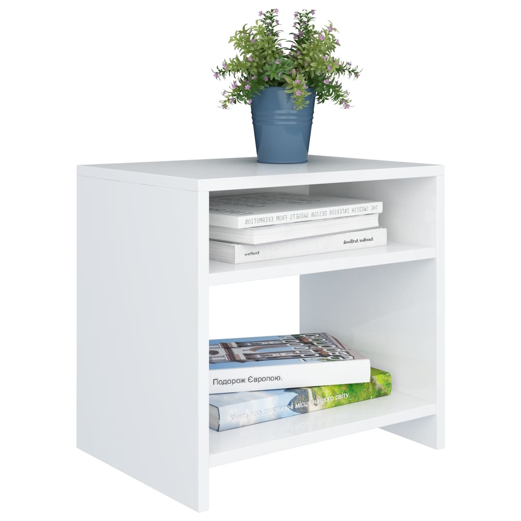 Bedside Cabinet White 40x30x40 cm Chipboard- End Tables - HomeShopIreland - Home Shop Ireland - End Tables - Bedside Cabinet White 40x30x40 cm Chipboard
