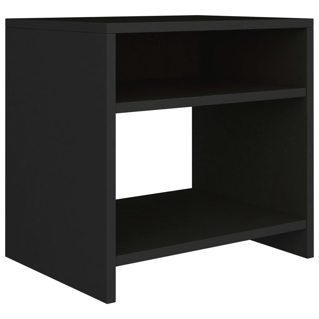 Bedside Cabinet Black 40x30x40 cm Chipboard- End Tables - HomeShopIreland - Home Shop Ireland - End Tables - Bedside Cabinet Black 40x30x40 cm Chipboard