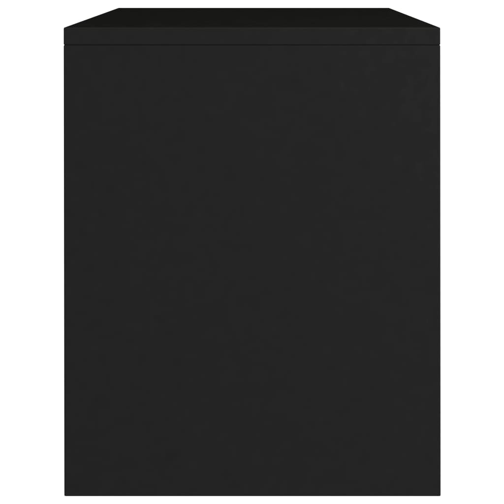 Bedside Cabinet Black 40x30x40 cm Chipboard- End Tables - HomeShopIreland - Home Shop Ireland - End Tables - Bedside Cabinet Black 40x30x40 cm Chipboard