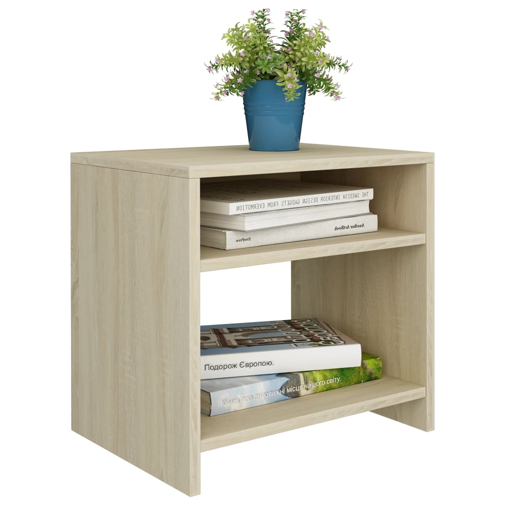 Bedside Cabinet Sonoma Oak 40x30x40 cm Chipboard- End Tables - HomeShopIreland - Home Shop Ireland - End Tables - Bedside Cabinet Sonoma Oak 40x30x40 cm Chipboard