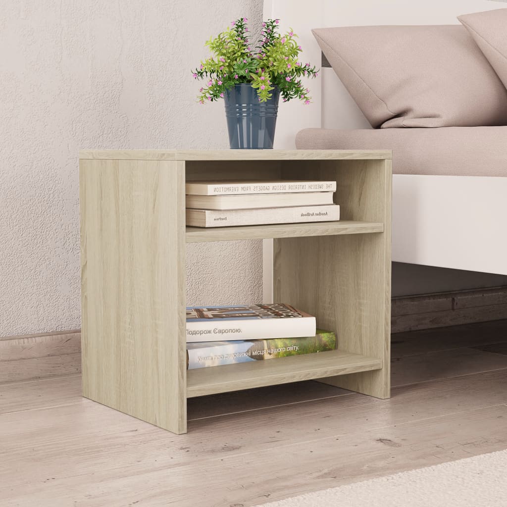 Bedside Cabinets 2 pcs Sonoma Oak 40x30x40 cm Chipboard- End Tables - HomeShopIreland - Home Shop Ireland - End Tables - Bedside Cabinets 2 pcs Sonoma Oak 40x30x40 cm Chipboard