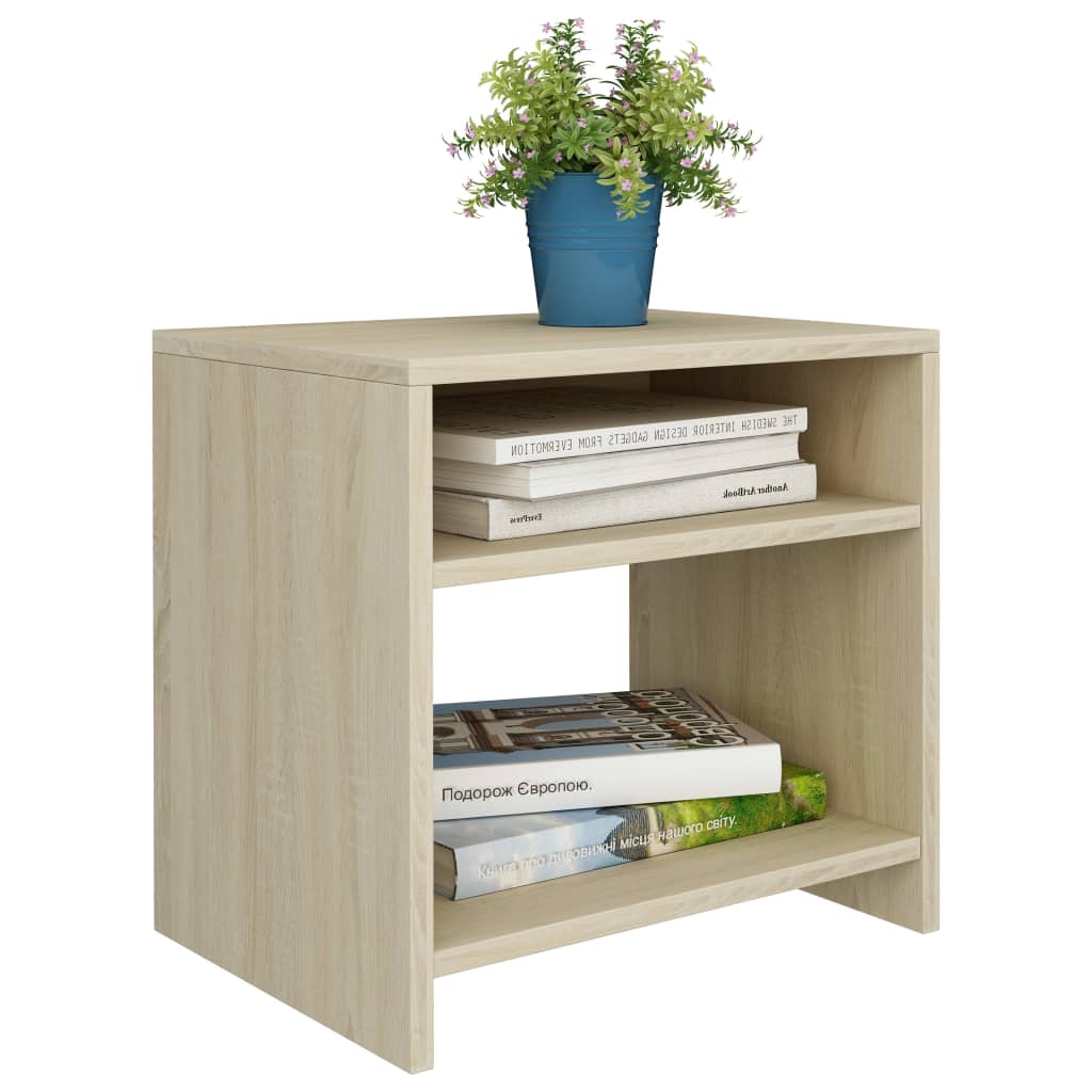 Bedside Cabinets 2 pcs Sonoma Oak 40x30x40 cm Chipboard- End Tables - HomeShopIreland - Home Shop Ireland - End Tables - Bedside Cabinets 2 pcs Sonoma Oak 40x30x40 cm Chipboard