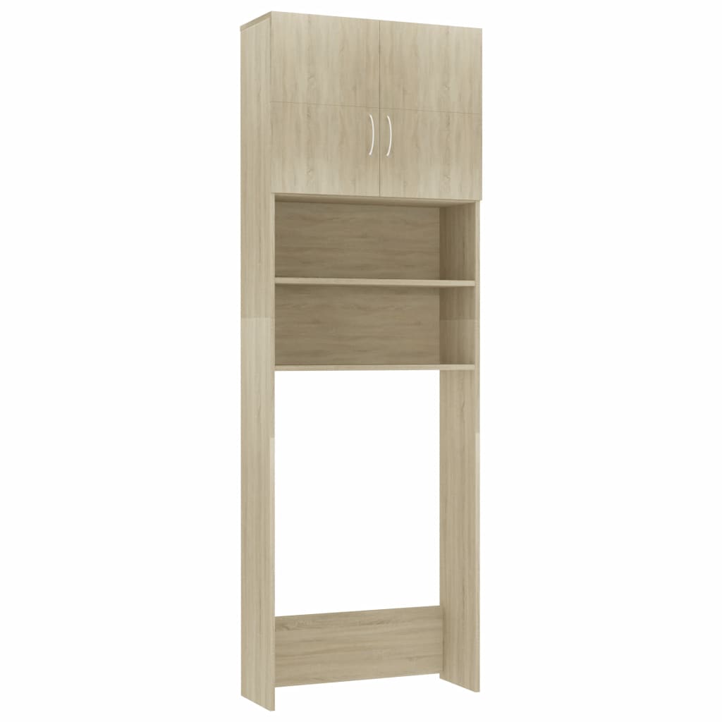 Washing Machine Cabinet Sonoma Oak 64x25.5x190 cm Chipboard- Washer & Dryer Accessories - HomeShopIreland - Home Shop Ireland - Washer & Dryer Accessories - Washing Machine Cabinet Sonoma Oak 64x25.5x190 cm Chipboard